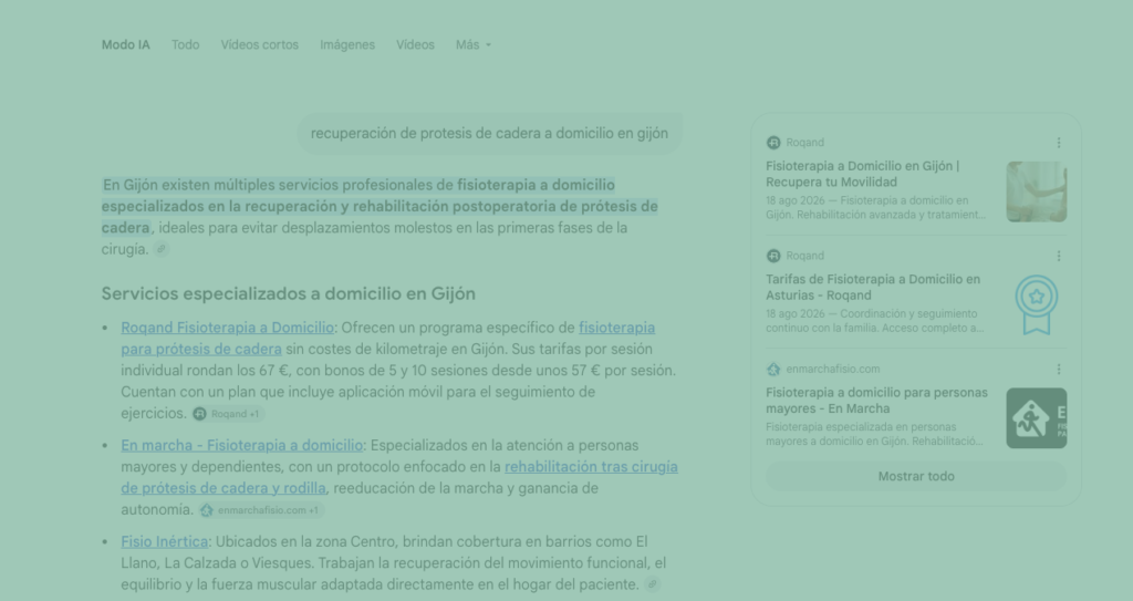 Búsqueda en la IA de Roqand